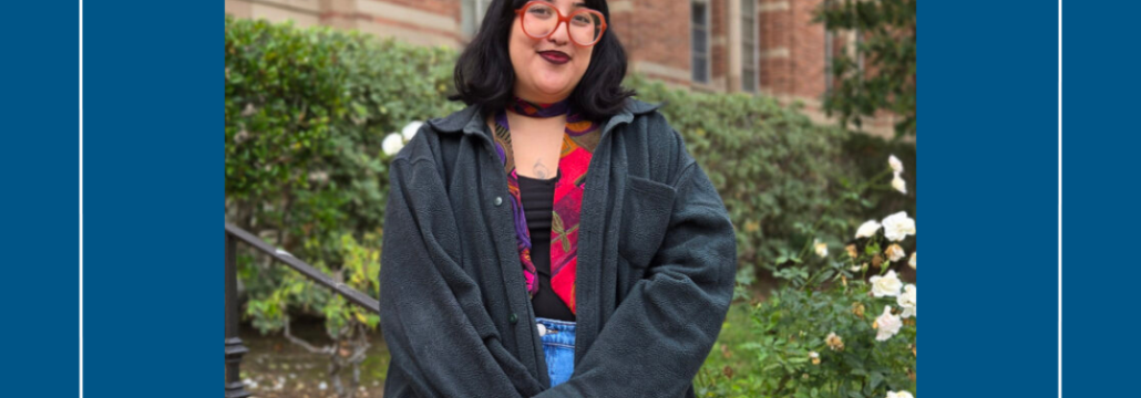 Young woman with glasses in a jacket