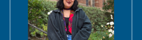 Young woman with glasses in a jacket