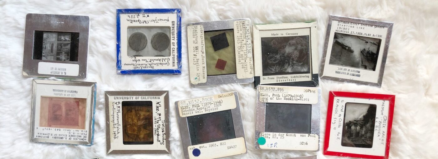 10 slides of historical artworks