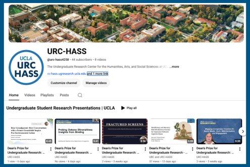 Screenshot of a Youtube channel